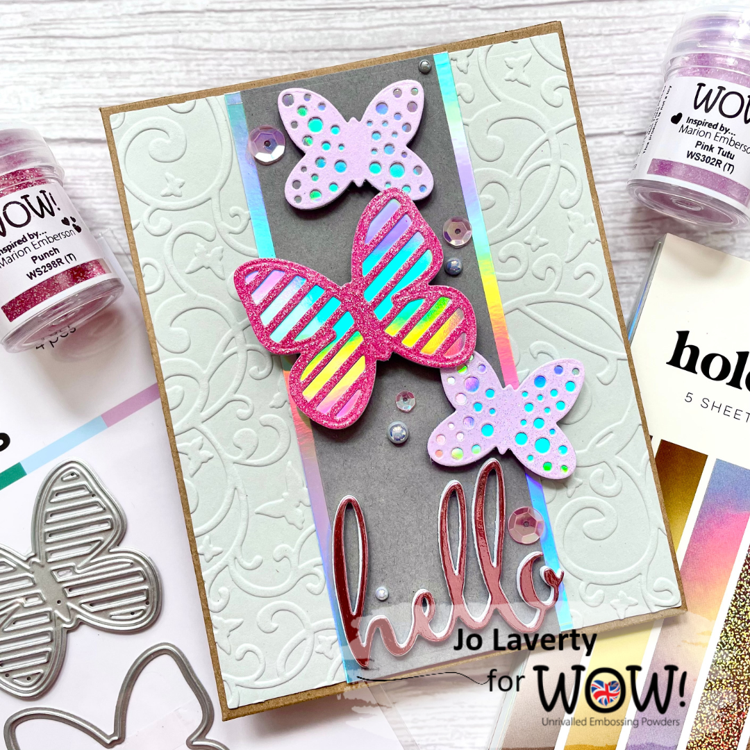 shine like a butterfly with WOW! Embossing - WOW Embossing Powder