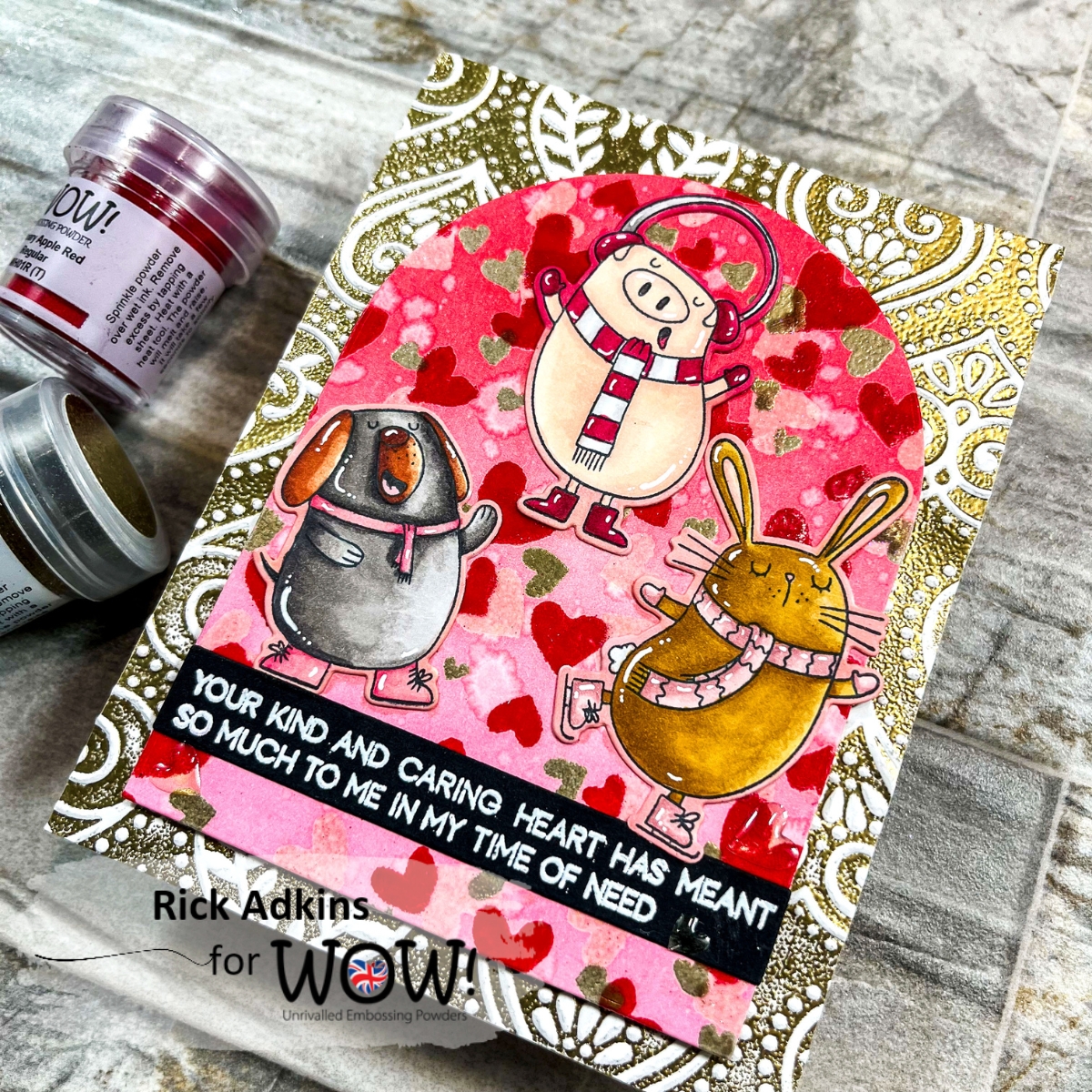 Adding a WOW Factor to Embossed Backgrounds - WOW Embossing Powder
