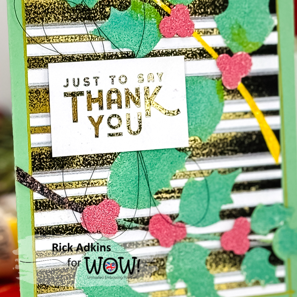 Sparkling Christmas Thank You Card with WOW! Embossing Powders - WOW ...
