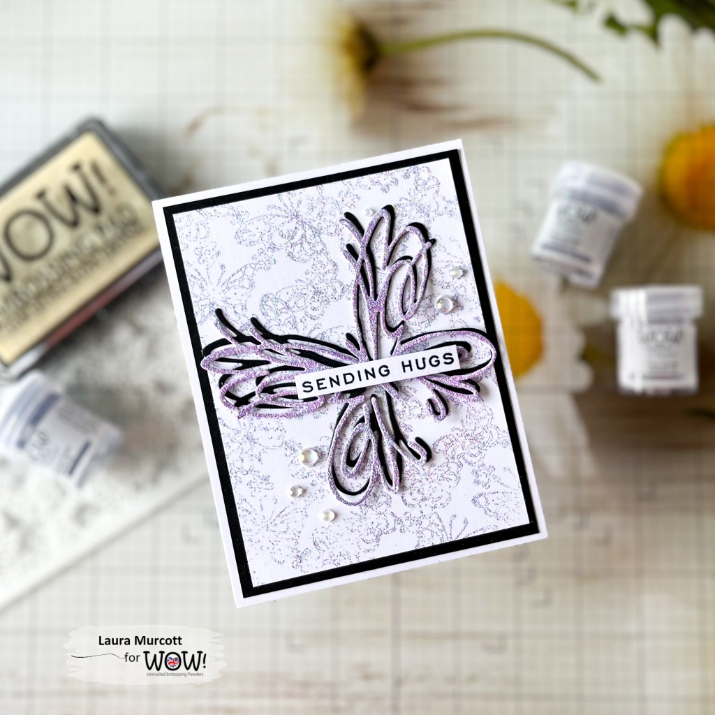 Reverse stenciling with your embossing powders - WOW Embossing Powder