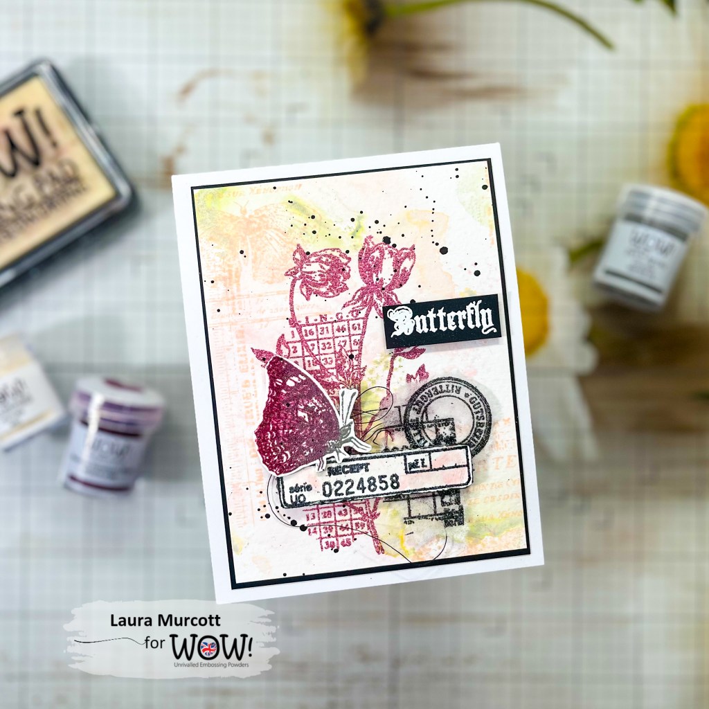 Creating a mixed media card using WOW Changers - WOW Embossing Powder