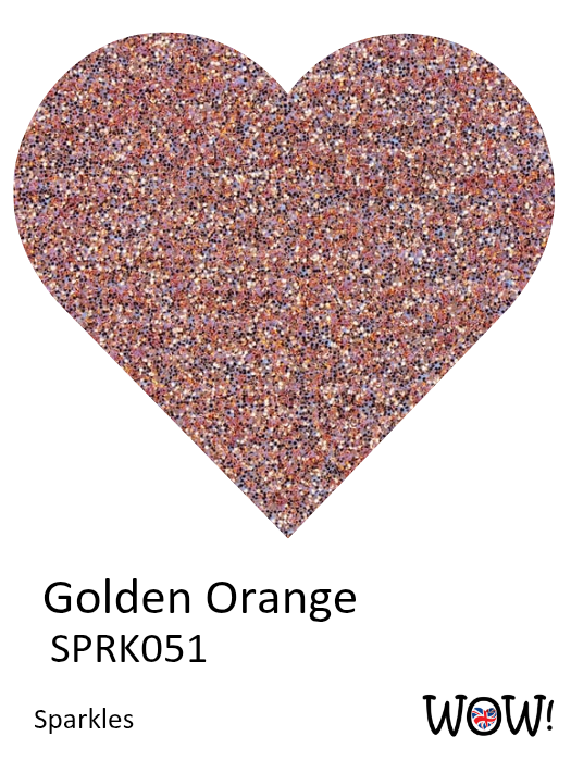 Golden Orange Sparkles