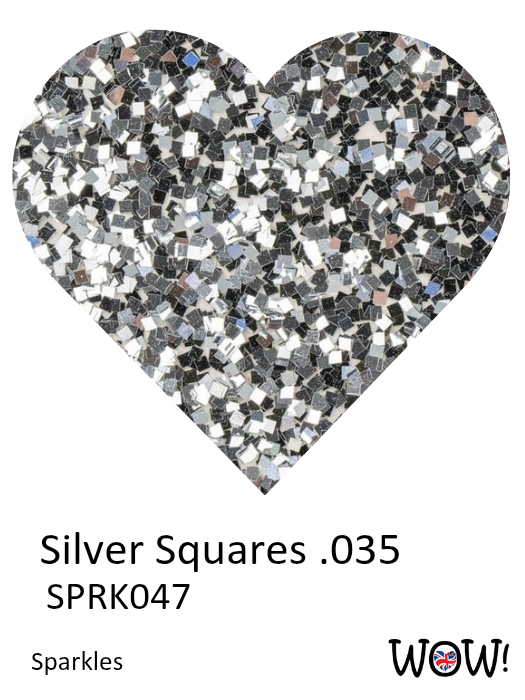Silver Squares .035 Sparkles Silver Squares .035 Sparkles