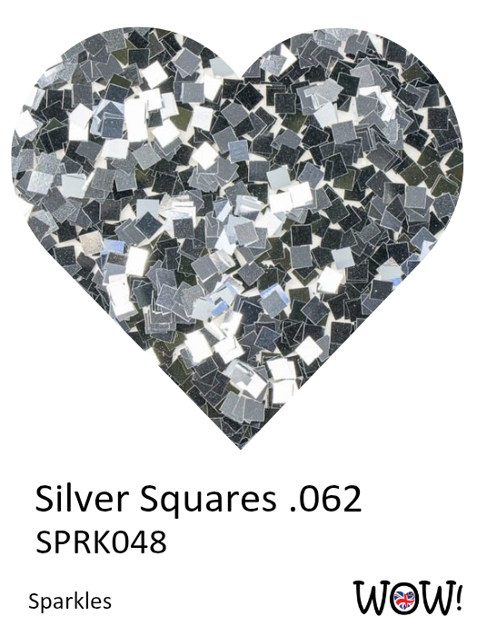 Silver Squares .062 Sparkles Silver Squares .062 Sparkles